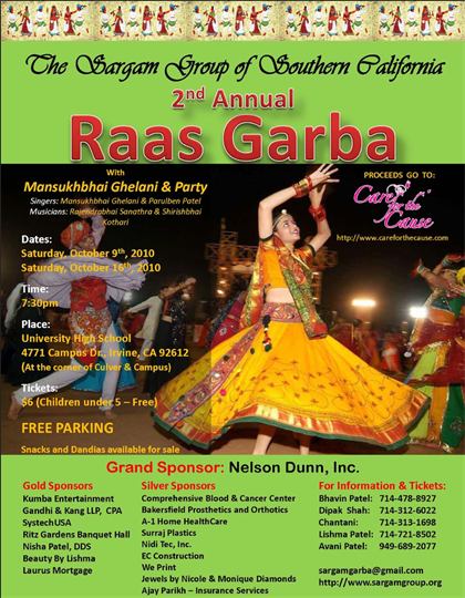 2010 Raas Garba flyer